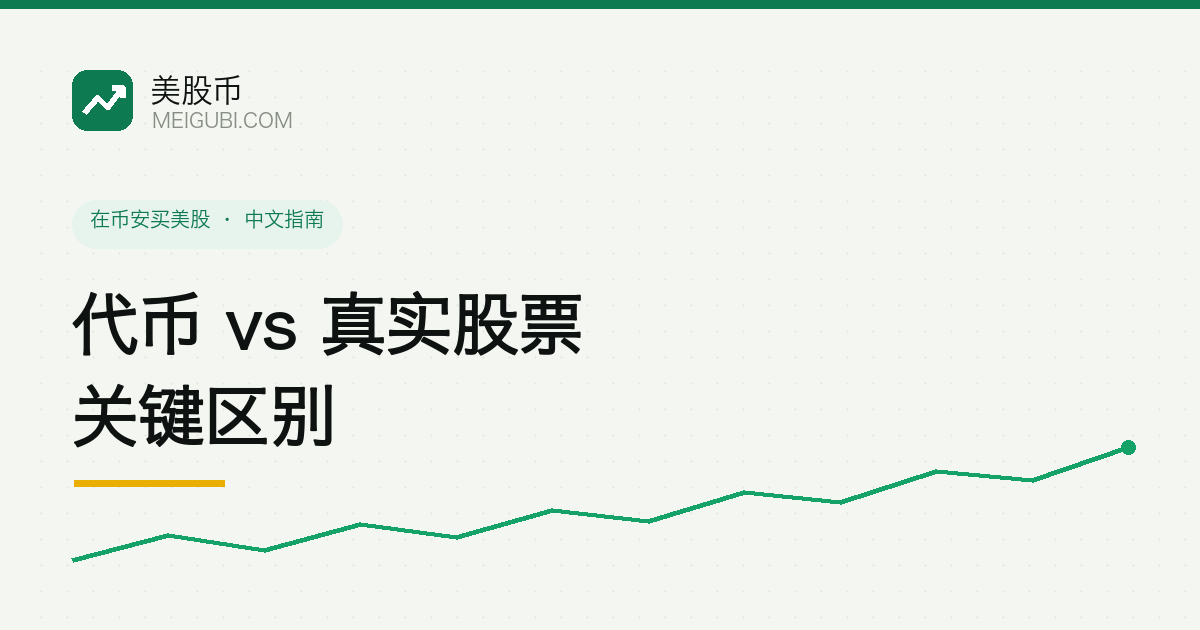 左右两列对比真实股票与美股代币的所有权、分红、投票权等七项差异